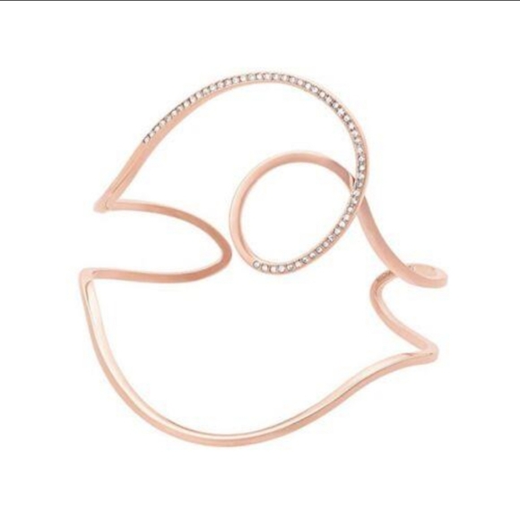 MICHAEL Michael Kors Powerful Romance Cuff Bracelet Open Swirl RoseGold Tone NWT - Picture 13 of 14